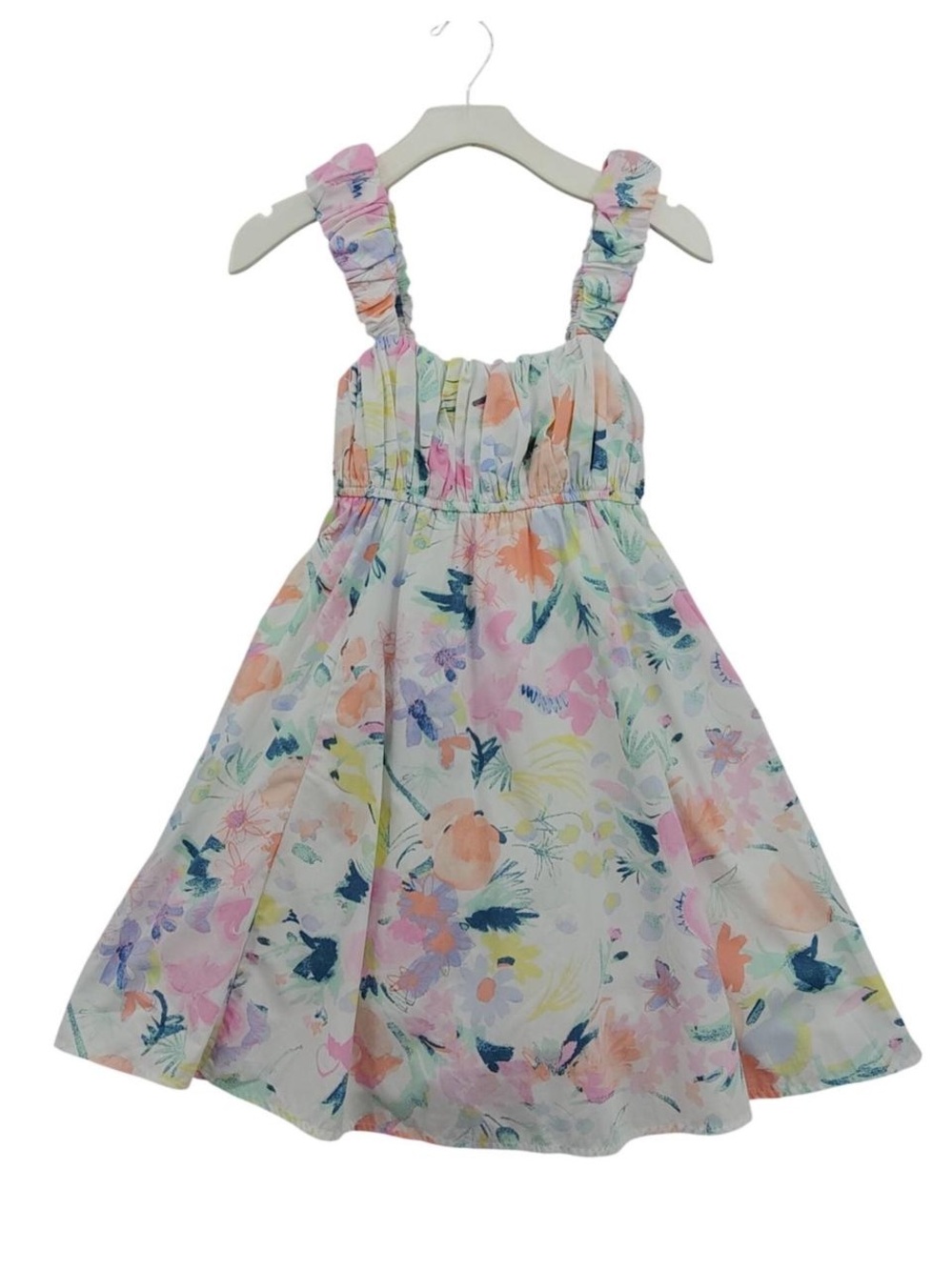 NEW WITH TAGS: Abercrombie & Fitch White Floral Dress - Size Medium Tall